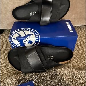 Birkenstock (Kyoto)Slides Black Size 11-11.5 New